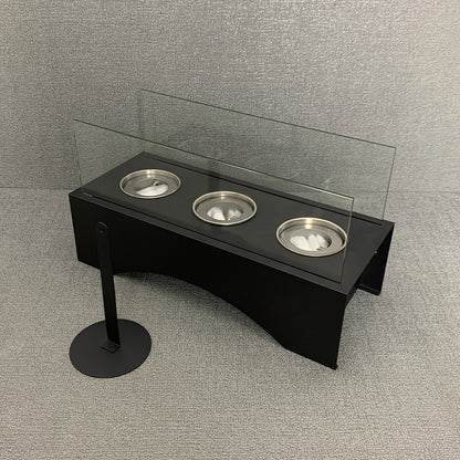 FlameLoom | Vintage Tabletop Fireplace – Real Ethanol Flames