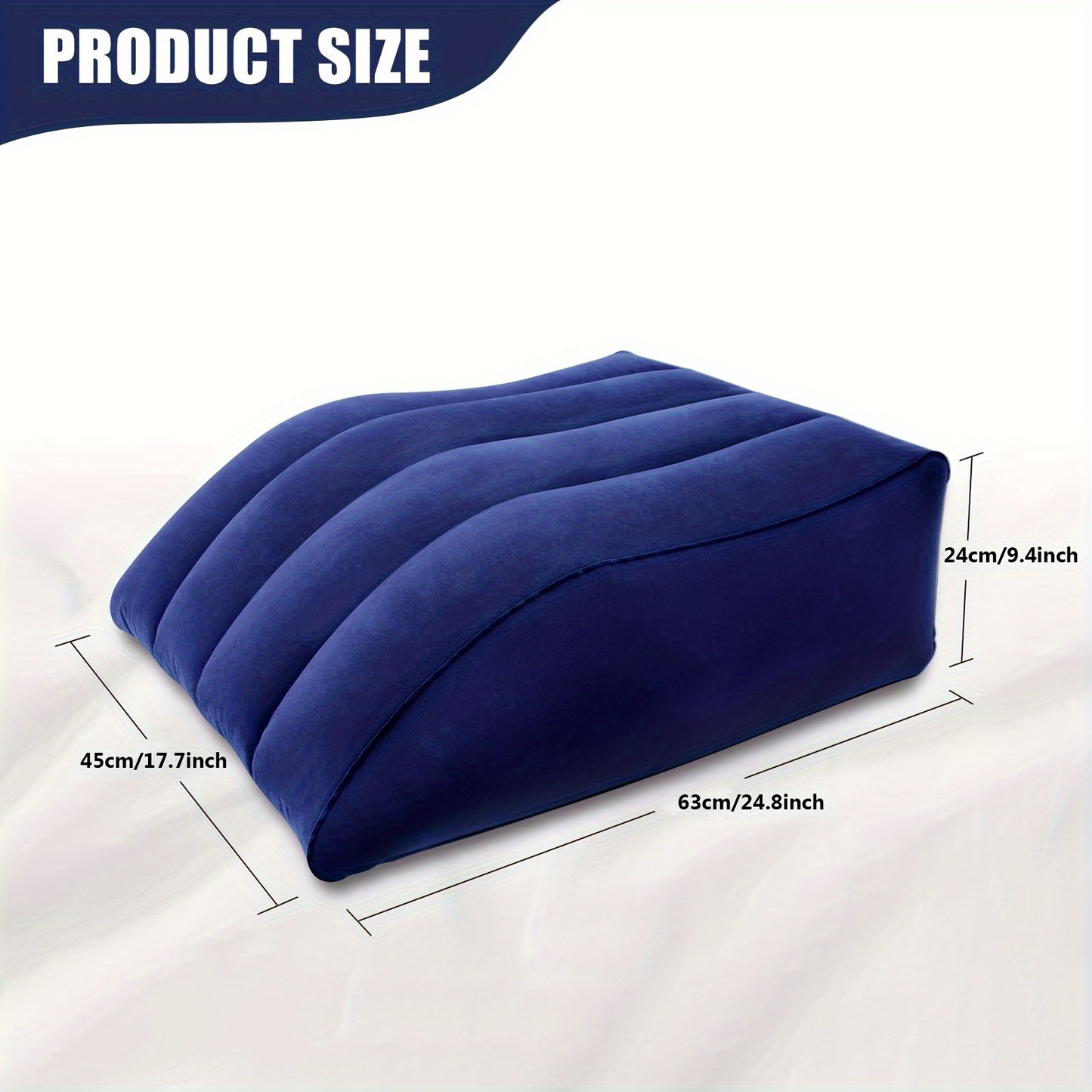 RestRise | Inflatable Wedge Pillow – 45° Tilt for Circulation & Recovery
