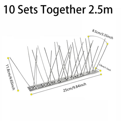 FeatherFence | Outdoor Stainless Steel Bird Spikes