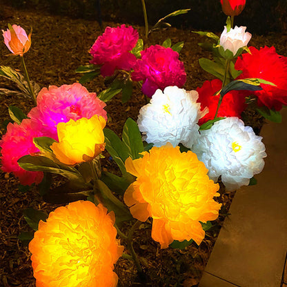 PeonyGlow | Creative LED Sunflower Light for Garden & Landscape