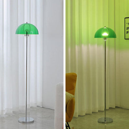 LightBloom | Nordic Vintage Acrylic Clear Dome 1-Light Floor Lamp
