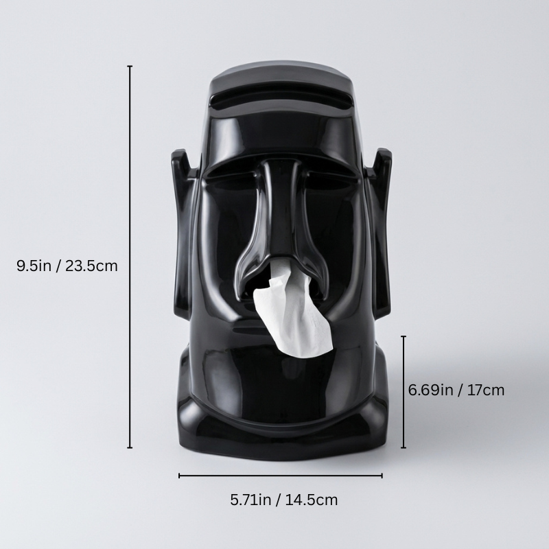 Moaston - Sculptural Face Tissue Box Cover