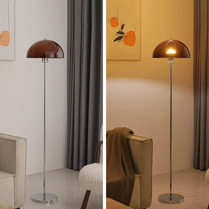 LightBloom | Nordic Vintage Acrylic Clear Dome 1-Light Floor Lamp