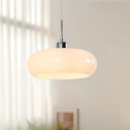 FormaGlow | Vintage Bauhaus Pendant Light with Moulded Glass Shade