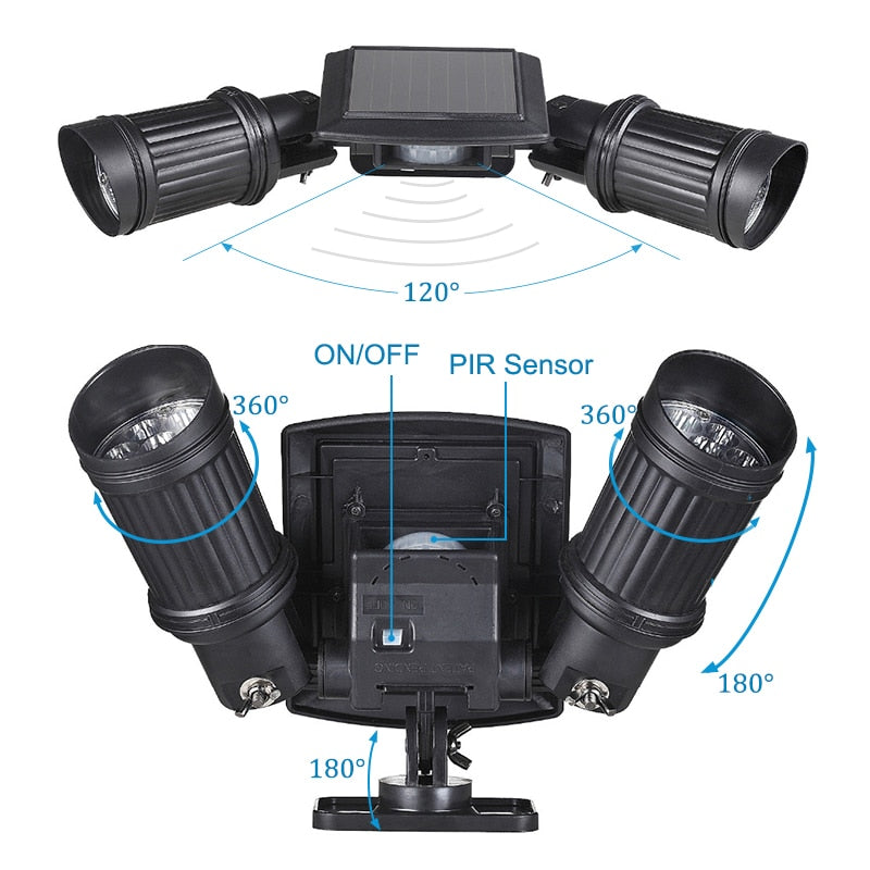 LightSentinel | Super Bright Outdoor Motion Sensor Solar LED Lights