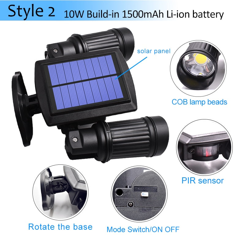 LightSentinel | Super Bright Outdoor Motion Sensor Solar LED Lights