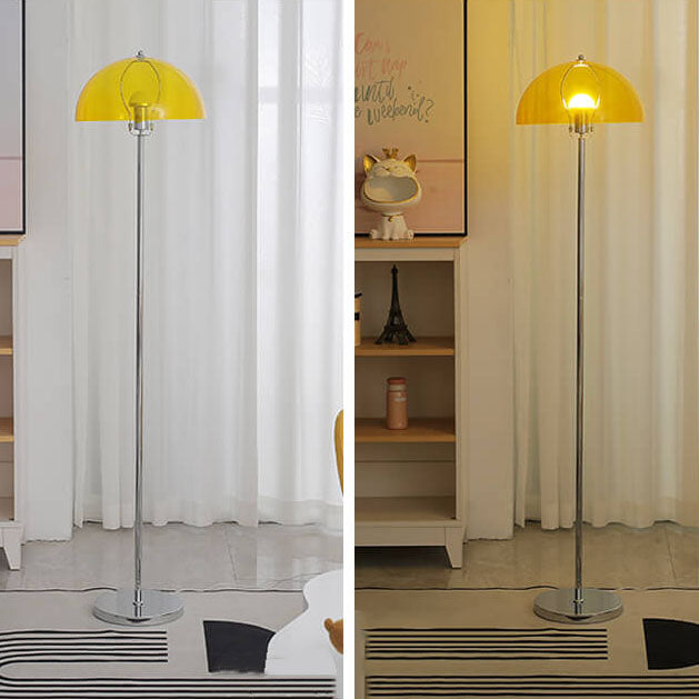LightBloom | Nordic Vintage Acrylic Clear Dome 1-Light Floor Lamp