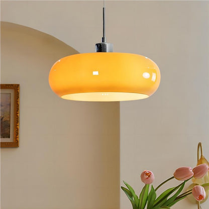 FormaGlow | Vintage Bauhaus Pendant Light with Moulded Glass Shade