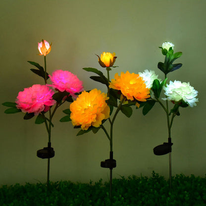 PeonyGlow | Creative LED Sunflower Light for Garden & Landscape