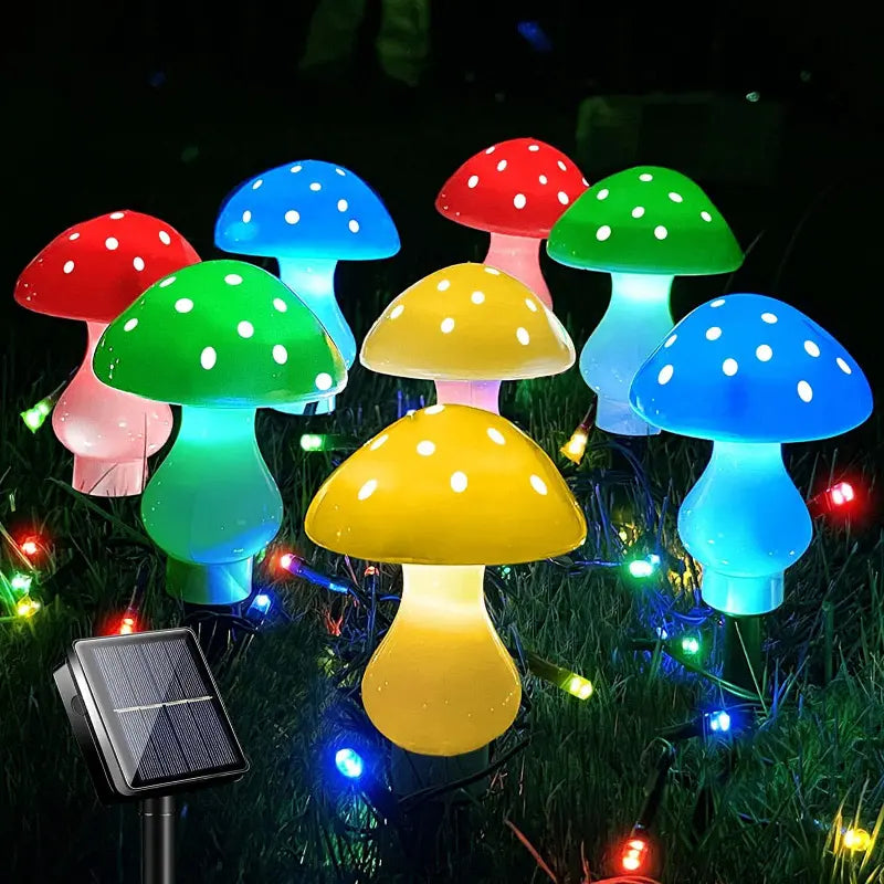 SolaraGarden | Modern & Elegant Solar Mushroom Lamps