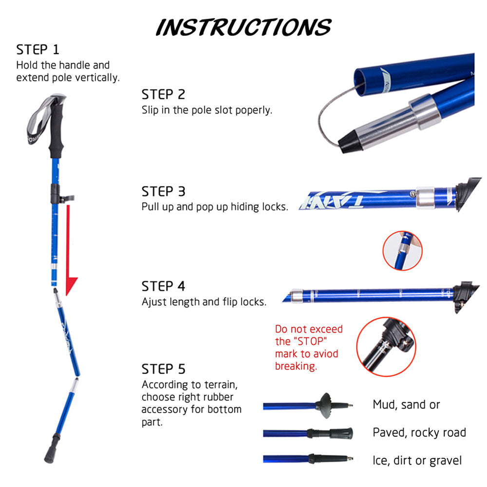 StepTrek | Foldable Hiking Poles – Ultra-Lightweight & Adjustable