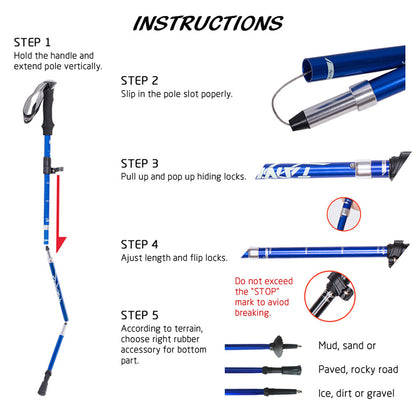 StepTrek | Foldable Hiking Poles – Ultra-Lightweight & Adjustable