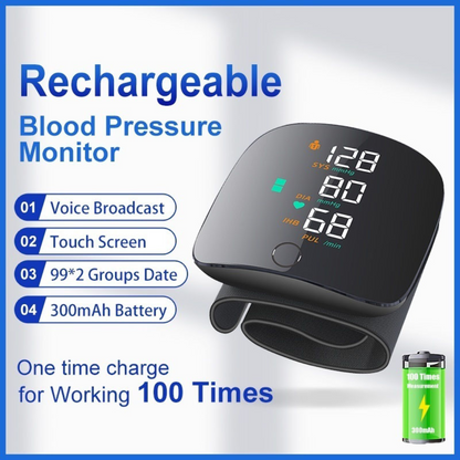 HealthPro | LED Wrist Blood Pressure Monitor