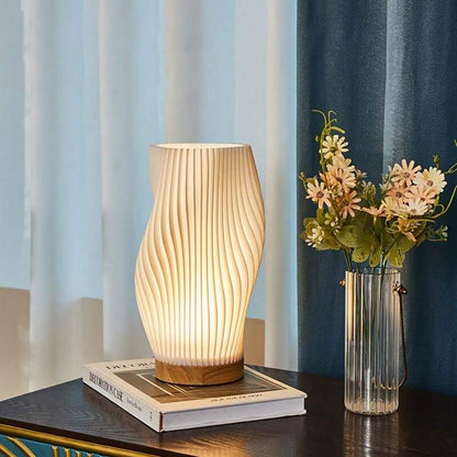 AuraWave | USB Powered & Elegant Wave Design Table Lamp