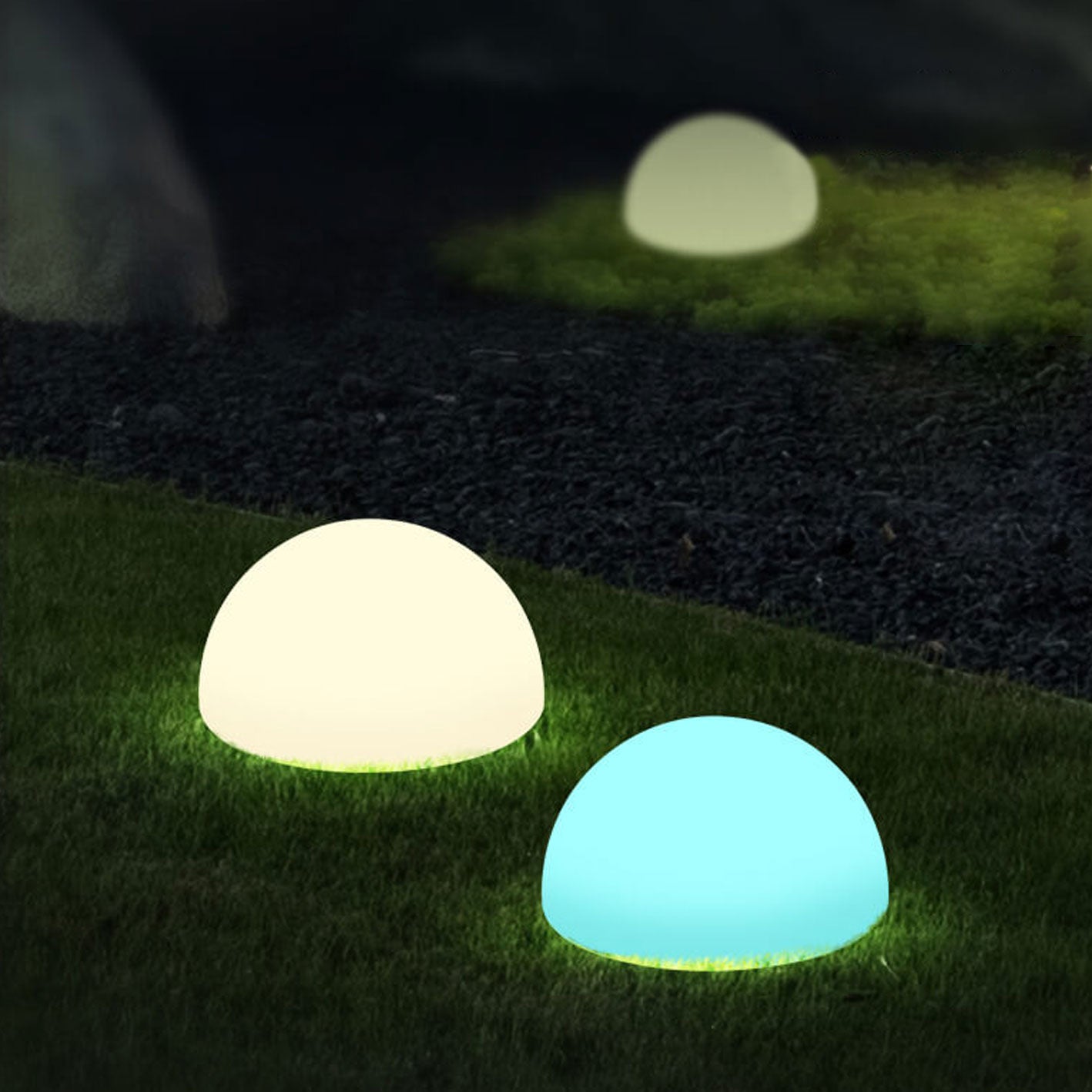 SolLumina | Solar-Powered Waterproof PE Spherical LED Outdoor Decorative Light