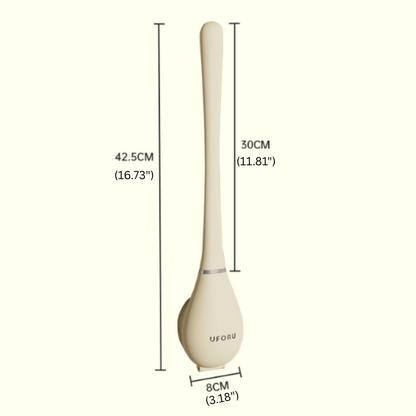 PureBrush | Elegant Toilet Brush with Antibacterial Silicone Head