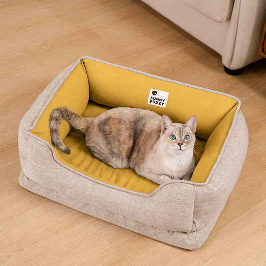 Luxe Feline | Cat Bed – Cozy Bolster for Ultimate Comfort 1
