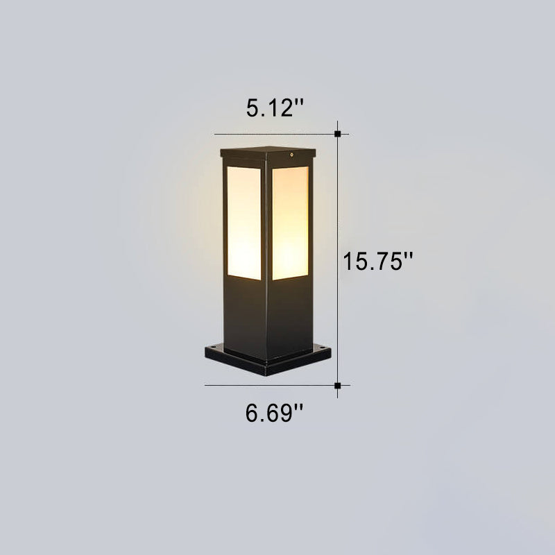 GlowPost | Modern Solar Garden Column Outdoor Waterproof Path Light