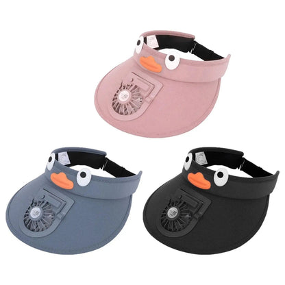 CoolCap | Kids' Sun Visor Hat with Cooling Fan