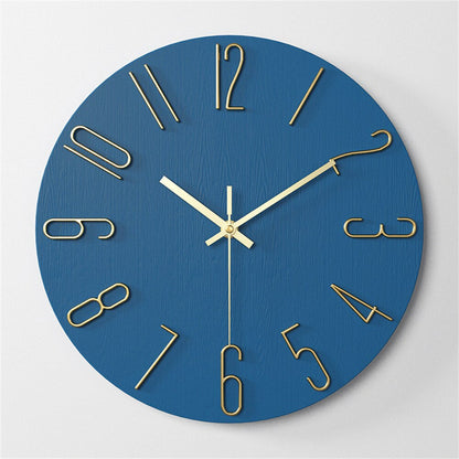 RegalTime | Modern Wall Clock with Gold Accent