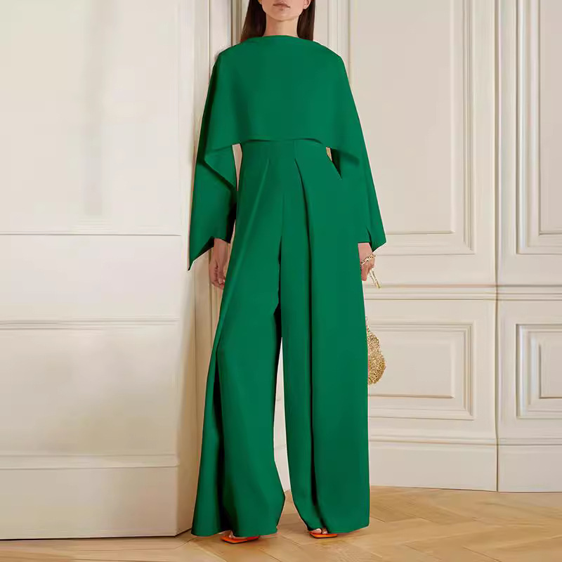 Variant image for Elegant Women's Wide-Leg Jumpsuit Set - Chic Design for All Seasons-5