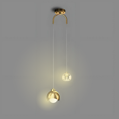 CrystalMoon | Modern LED Pendant Light for a Stylish Ambience in the Bedroom and Dining Room