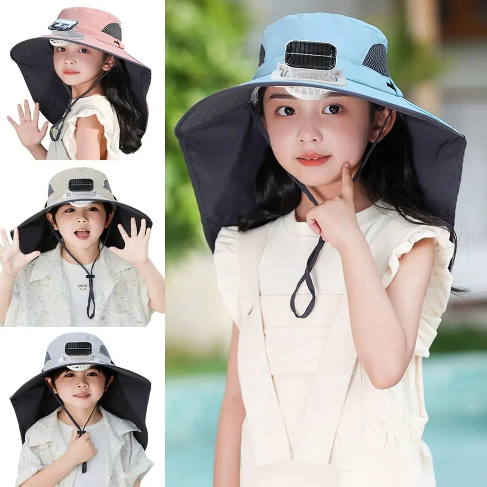 SunBreeze | Adjustable Kids' Solar Fan Hat