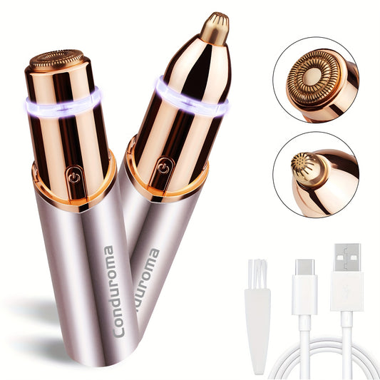 FaceFlick | 2-in-1 eyebrow & face trimmer - Precise & USB rechargeable