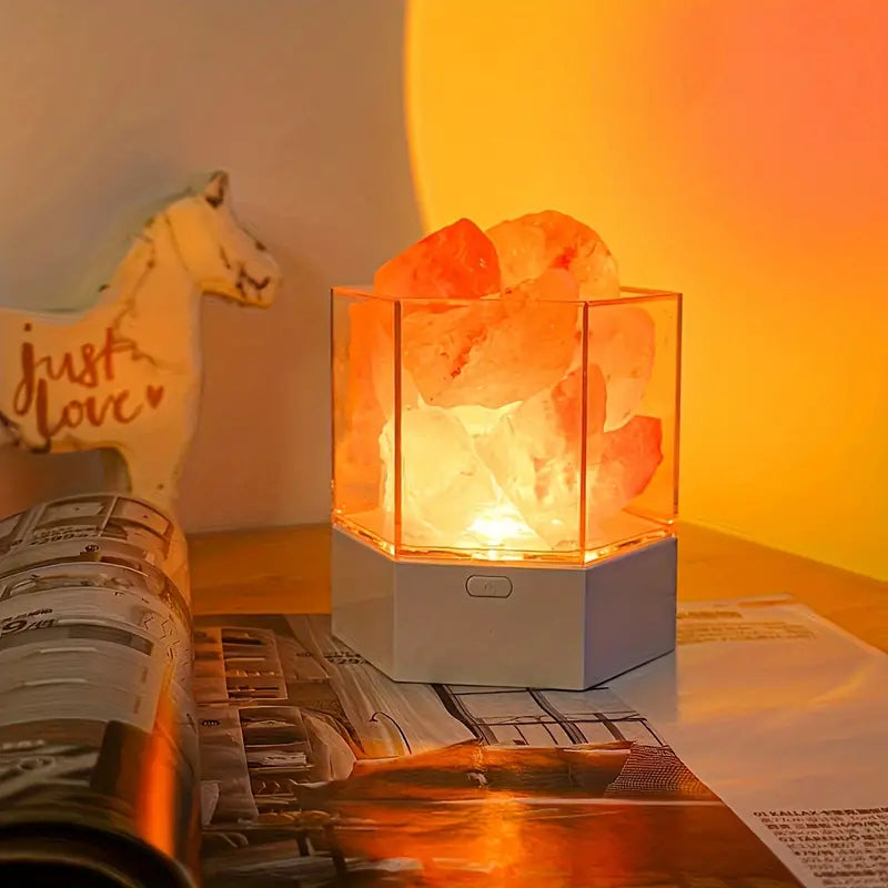 SaltGlow | Radiant & Luxurious Salt Stone Lamp