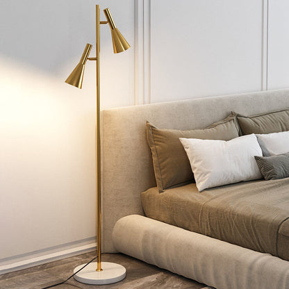 DuoHorn | Nordic Minimalist Horn Shade Rotatable 2-Lamp Floor Lamp