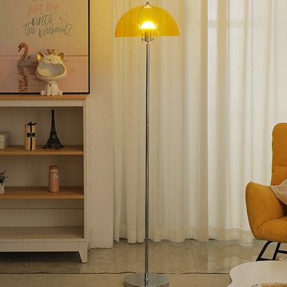 LightBloom | Nordic Vintage Acrylic Clear Dome 1-Light Floor Lamp