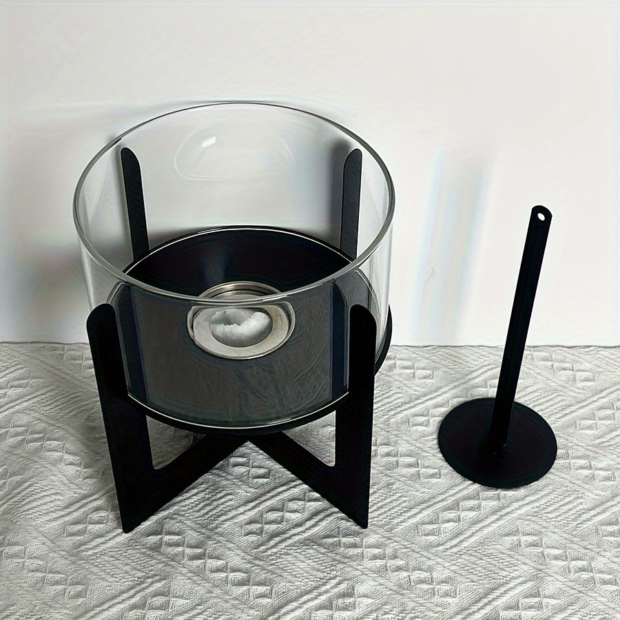 FireCross | Tabletop Fireplace – Vintage Cross Base Ambience