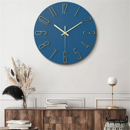 RegalTime | Modern Wall Clock with Gold Accent