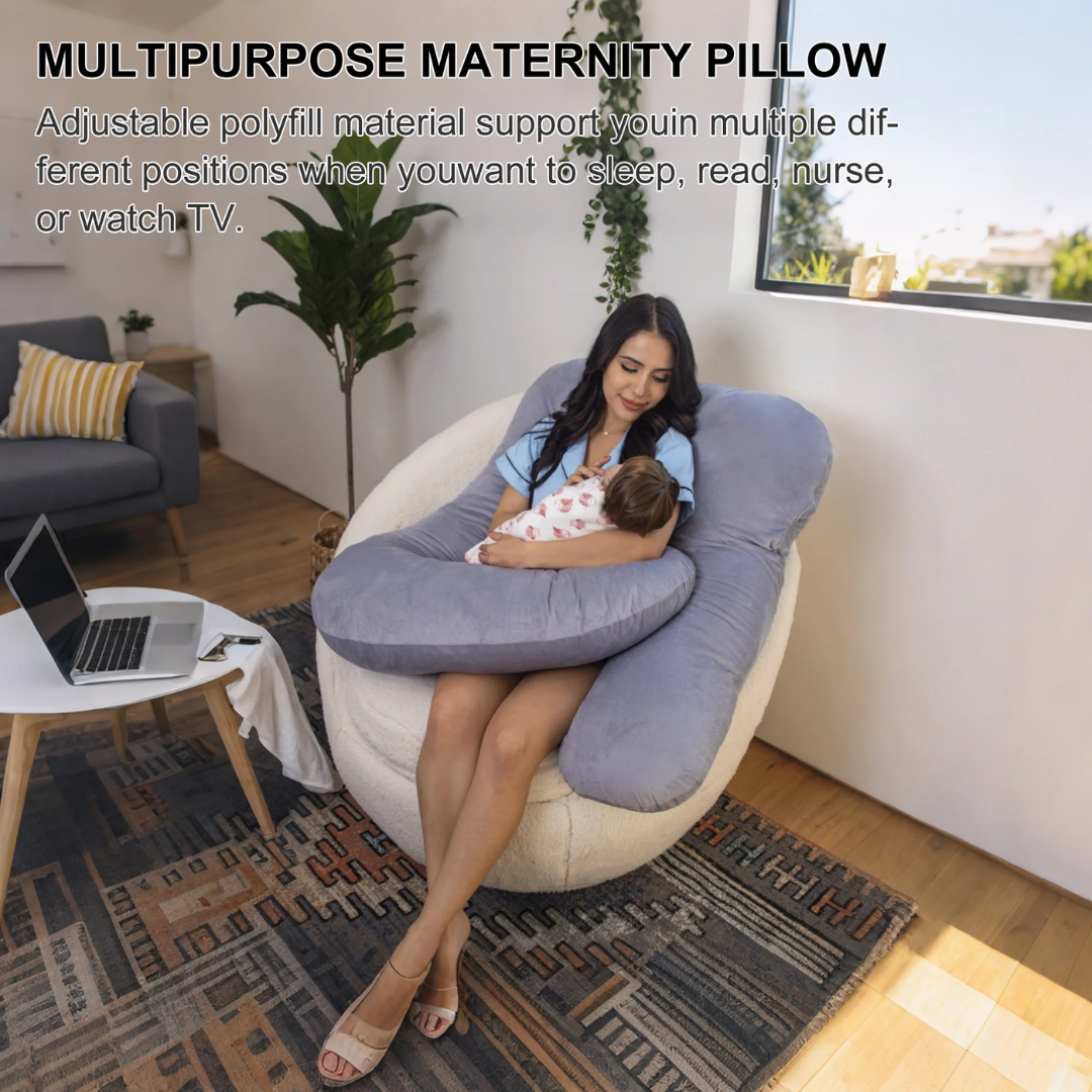CozyNest | Orthopedic Full-Body Pregnancy Pillow
