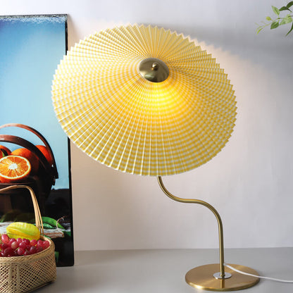 GlowDome | Elegant Table Lamp with Fabric Shade & 110V Connection