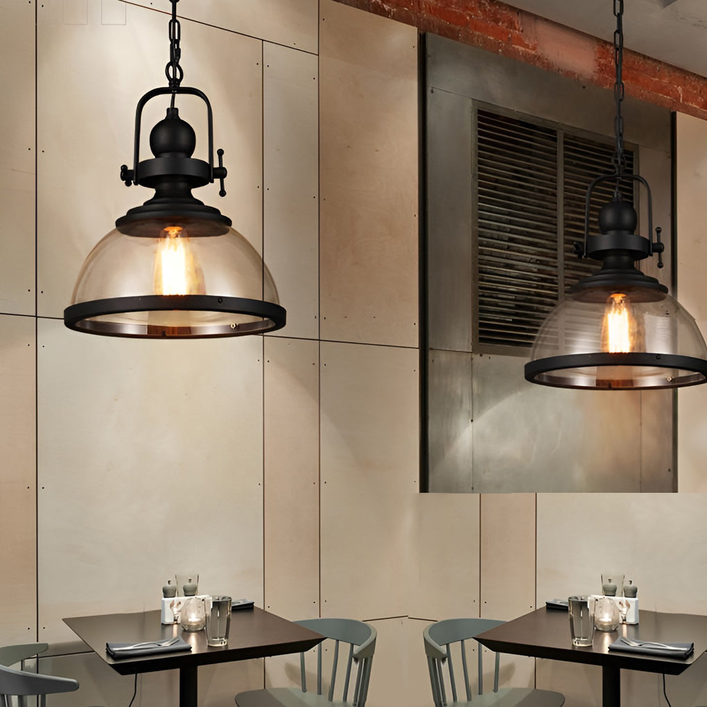 DomeLuxe | Antique Glass Iron Retro Industrial Chandelier Pendant Ceiling Lights