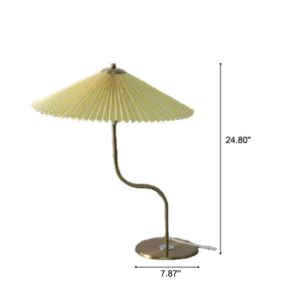 GlowDome | Elegant Table Lamp with Fabric Shade & 110V Connection