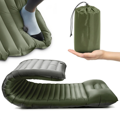 TrekRest | Portable Air Mattress with Foot Pump & Outdoor Comfort