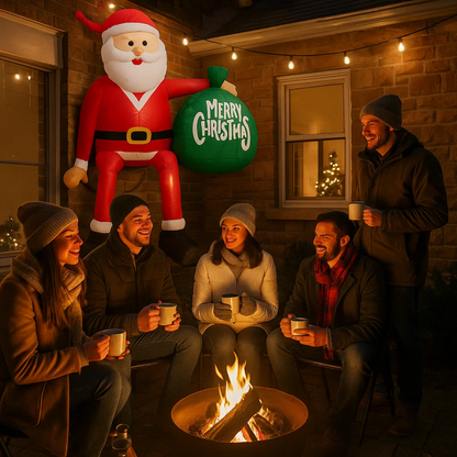 ClimbSanta | Giant 245 Inflatable LED Santa Claus