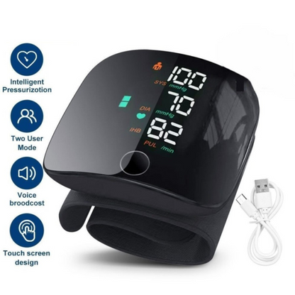 HealthPro | LED Wrist Blood Pressure Monitor
