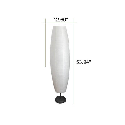 LumiTwins | Modern 137cm Floor Lamp with 2 Paper Lampshades