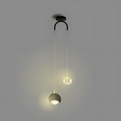 CrystalMoon | Modern LED Pendant Light for a Stylish Ambience in the Bedroom and Dining Room