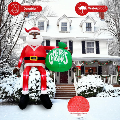 ClimbSanta | Giant 245 Inflatable LED Santa Claus