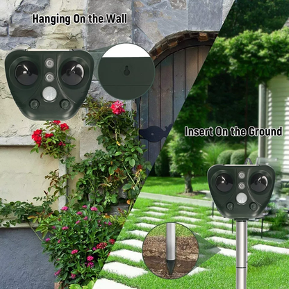 SafeYard | Animal-Friendly Repeller with 5 Modes & Large Range