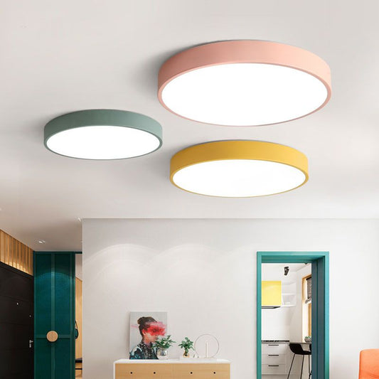 PastelRing | Ultra-Flat Round Ceiling Lamp