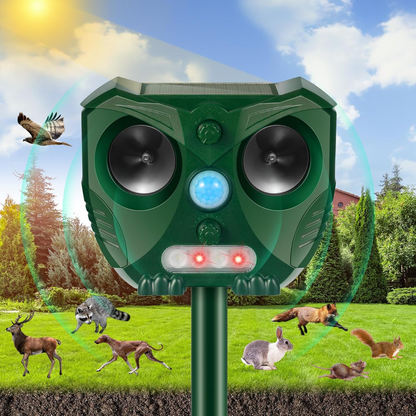 UltraSonic | Repellent Ultrasonic and Noise Sonar Deterrent for Cat, Fox, Rat, Squirrel and Dog
