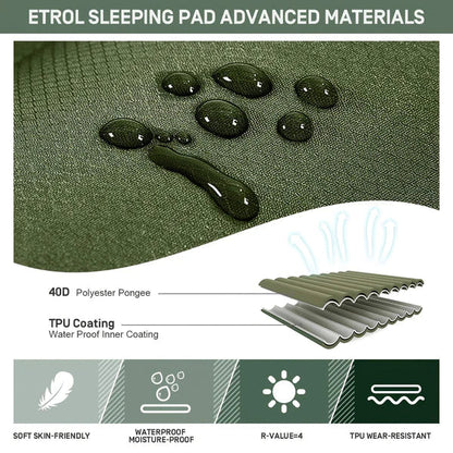 TrekRest | Portable Air Mattress with Foot Pump & Outdoor Comfort