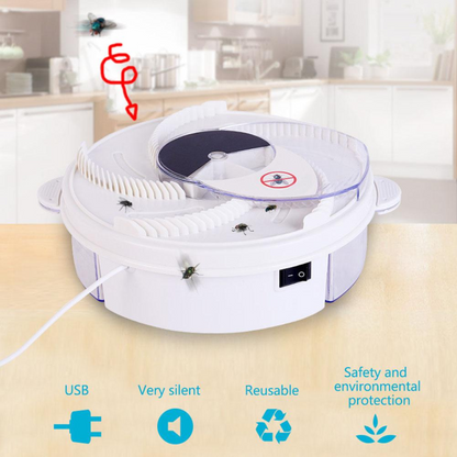 BuzzOff | Silent Fly Trap – Eco‑Friendly, Non‑Toxic Insect Catcher