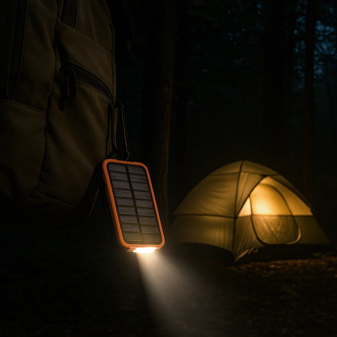 EcoCharge | High-Capacity Solar Power Bank for Ultimate Independence