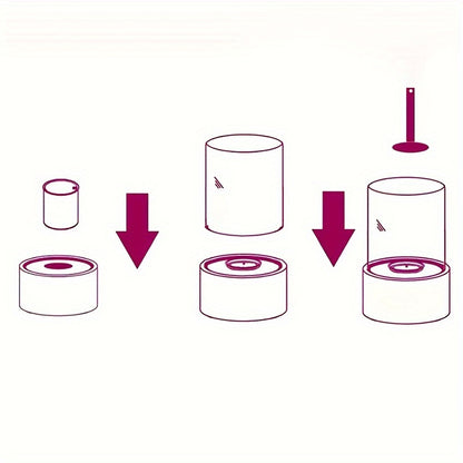 GlowRound | Round Tabletop Fireplace – Portable Ethanol Firelight